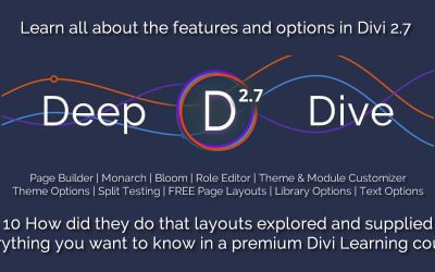 Deep Dive into Divi is here!