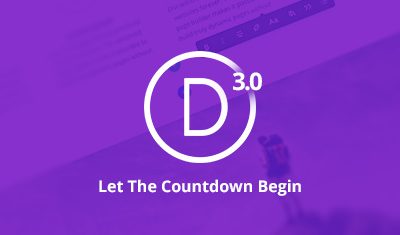 Divi 100 : The countdown to Divi 3.0