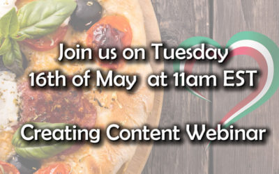 Webinar Reminder  – Creating Content on the Fly