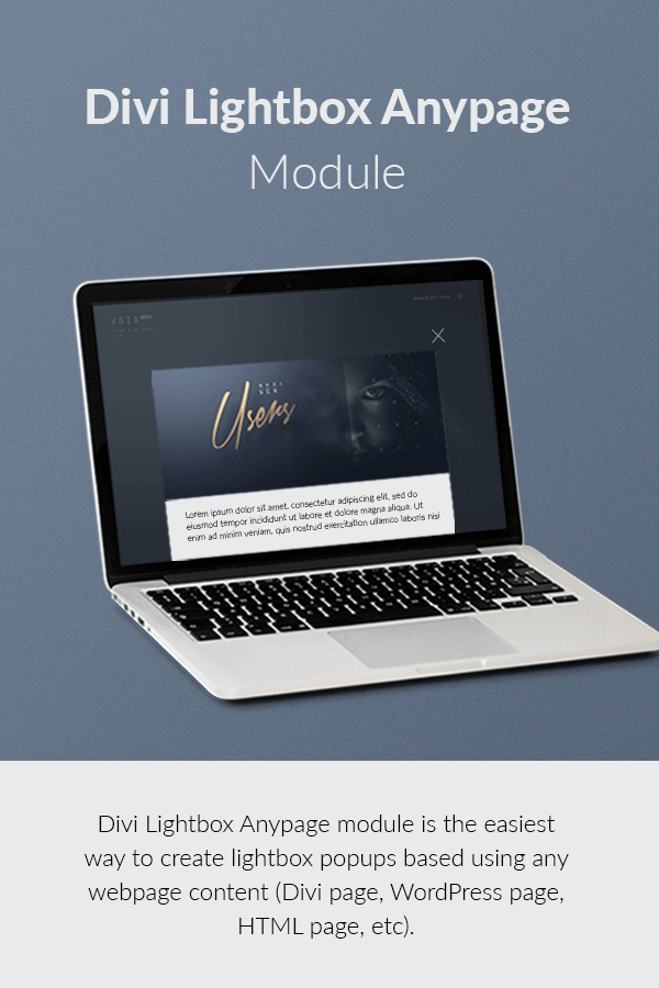 Divi Lightbox Anypage Module