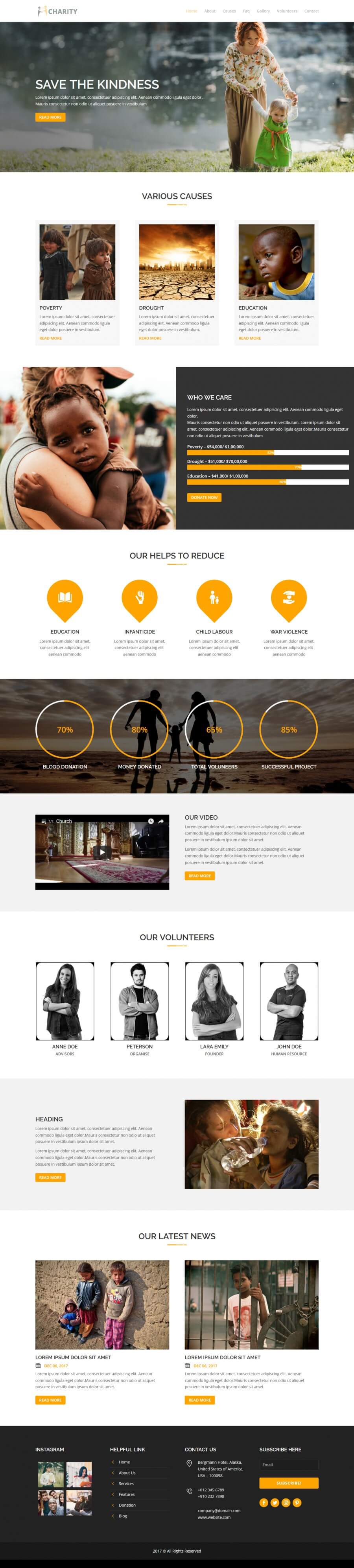 Charity - Home Page - Keenicon