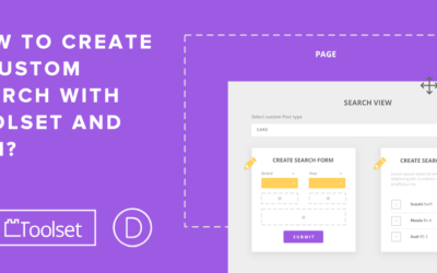 How to create a search using Divi, Toolset, and the Toolset for Divi plugin