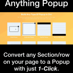Divi Anything Popup