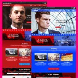 Elementor Layout - Candidates - Political Elementor Landing Page
