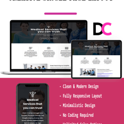 Orion - Hospital Landing Page Layout