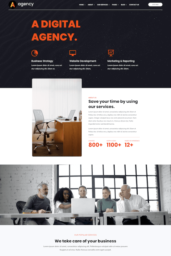 Agency Divi Child Theme