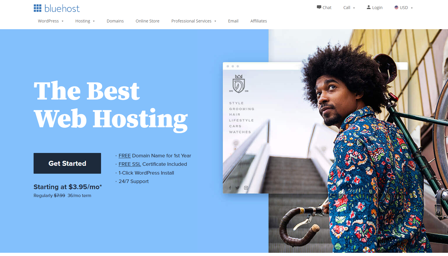 BlueHost is considered one of highest-rated hosting companies in the world, and specializes in WordPress Hosting