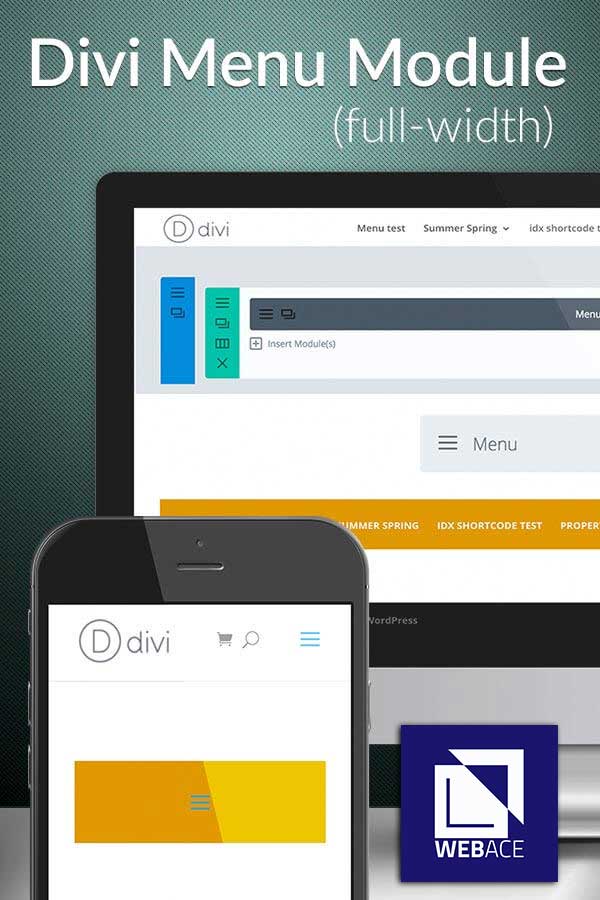 Divi Menu Module (Standard Width)